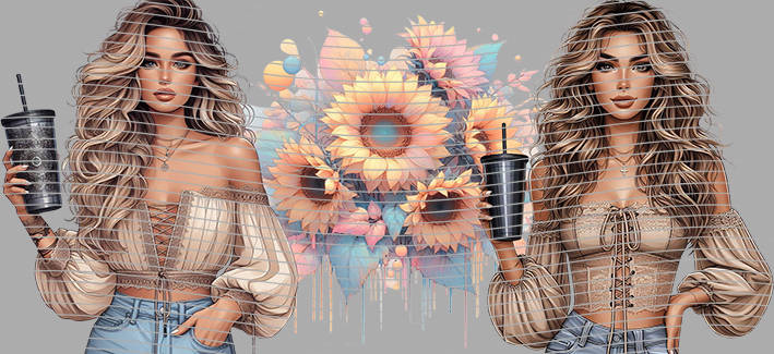 16oz Sunflower Girl-SU-241